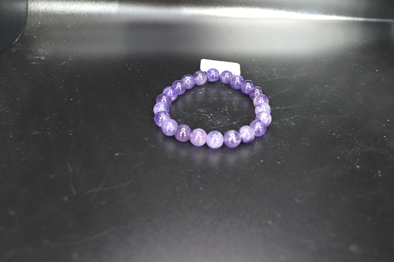 Beaded Violet Fluorite Bracelet